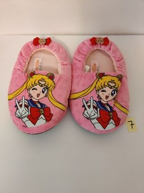 Sailor Girl Pink Plush Adult XL One-Piece Slippers